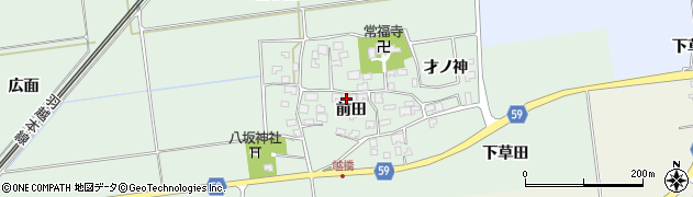 山形県酒田市保岡前田34周辺の地図