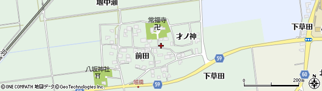 山形県酒田市保岡前田51周辺の地図