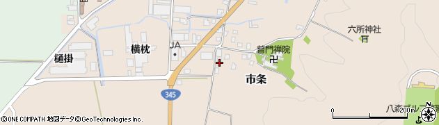 山形県酒田市市条山本36周辺の地図