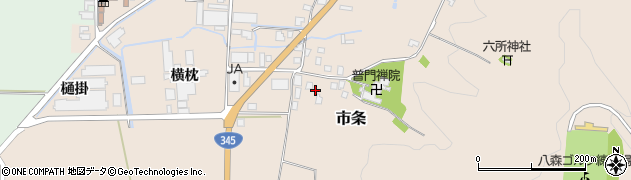 山形県酒田市市条山本37-1周辺の地図