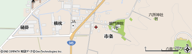 山形県酒田市市条山本37周辺の地図
