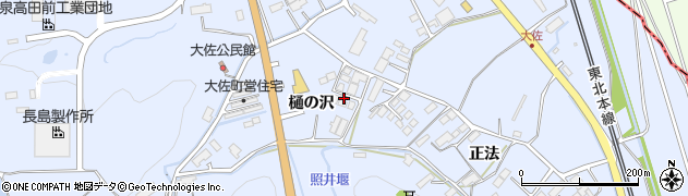 岩手県平泉町（西磐井郡）平泉（樋の沢）周辺の地図