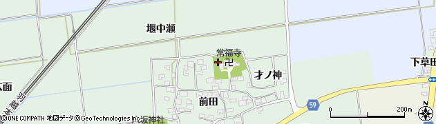 山形県酒田市保岡（前田）周辺の地図