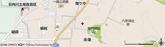 山形県酒田市市条山本28周辺の地図