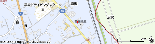 株式会社いしや　平泉支社周辺の地図