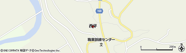 岩手県一関市舞川（西平）周辺の地図
