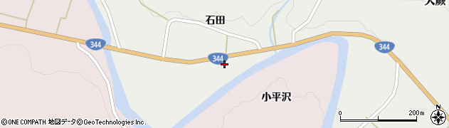 山形県酒田市大蕨石田前周辺の地図