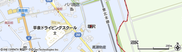 岩手県平泉町（西磐井郡）平泉（塩沢）周辺の地図