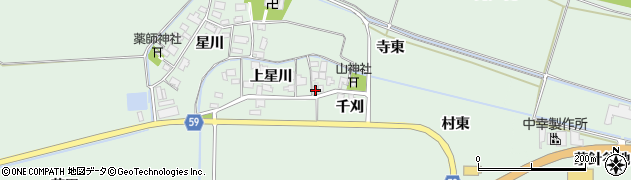 山形県酒田市大豊田上星川31周辺の地図