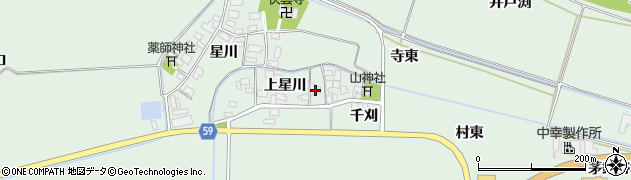 山形県酒田市大豊田上星川32周辺の地図