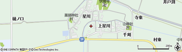 山形県酒田市大豊田上星川63周辺の地図