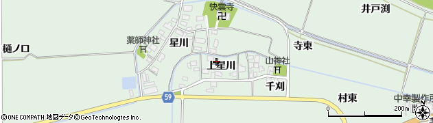 山形県酒田市大豊田上星川47周辺の地図