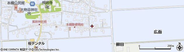 山形県酒田市本楯広面14周辺の地図