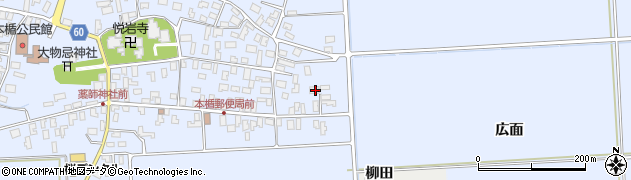 山形県酒田市本楯広面40周辺の地図