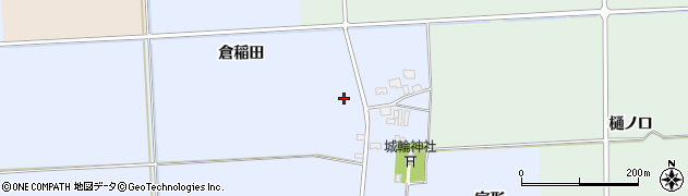 山形県酒田市城輪（倉稲田）周辺の地図