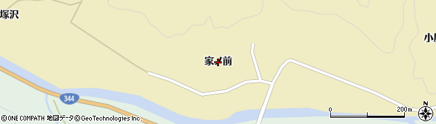 山形県酒田市北青沢（家ノ前）周辺の地図