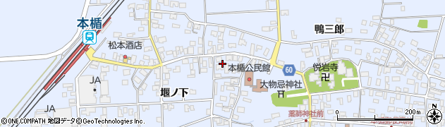 山形県酒田市本楯新田目107-2周辺の地図