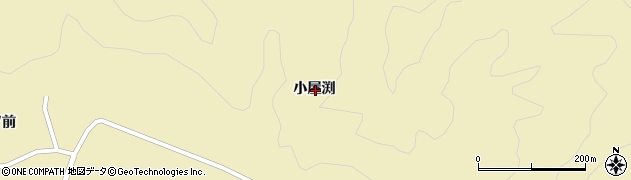 山形県酒田市北青沢小屋渕周辺の地図