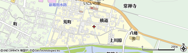 山形県酒田市麓（横道）周辺の地図