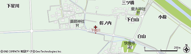山形県酒田市大豊田侭ノ内34周辺の地図