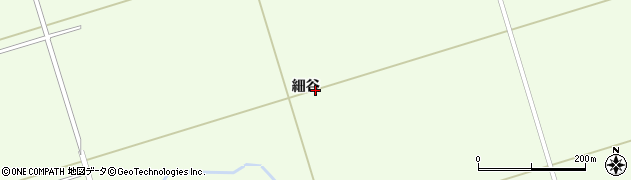 岩手県一関市川辺細谷周辺の地図