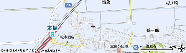 山形県酒田市本楯新田目98-2周辺の地図