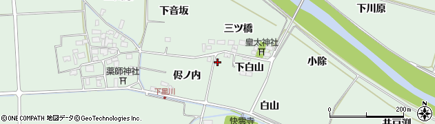 山形県酒田市大豊田侭ノ内9-4周辺の地図
