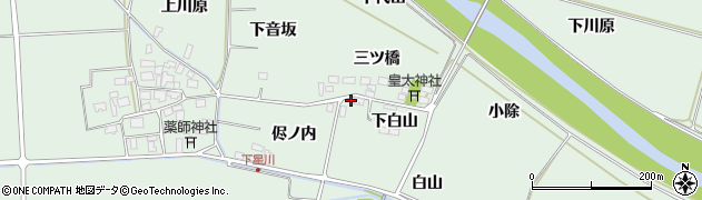 山形県酒田市大豊田侭ノ内3周辺の地図