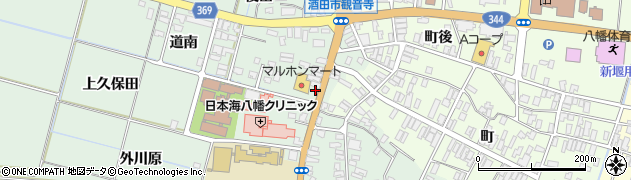 山形県酒田市小泉前田23周辺の地図