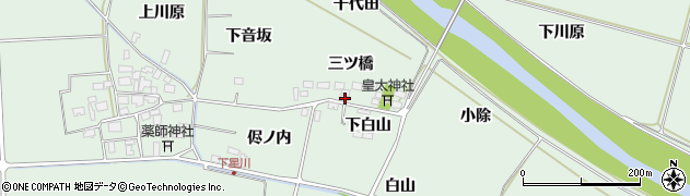 山形県酒田市大豊田三ツ橋24-6周辺の地図