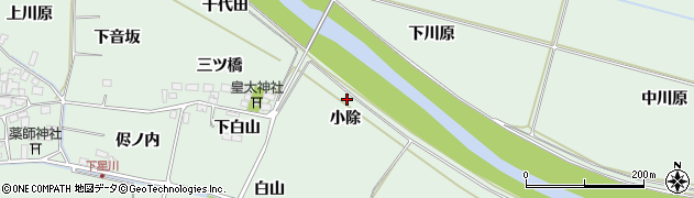 山形県酒田市大豊田（小除）周辺の地図