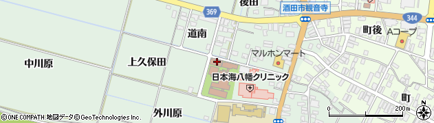 山形県酒田市小泉前田1-2周辺の地図