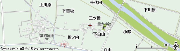 山形県酒田市大豊田三ツ橋24-7周辺の地図