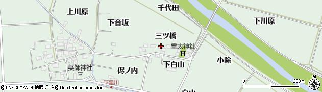山形県酒田市大豊田三ツ橋24周辺の地図