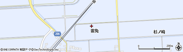 山形県酒田市本楯雷免周辺の地図