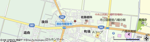山形県酒田市観音寺町後8-3周辺の地図