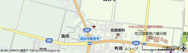 山形県酒田市観音寺町後6周辺の地図