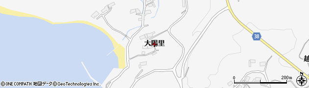 岩手県陸前高田市広田町（大陽里）周辺の地図