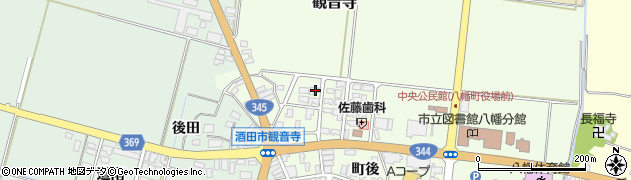 山形県酒田市観音寺前田17-9周辺の地図