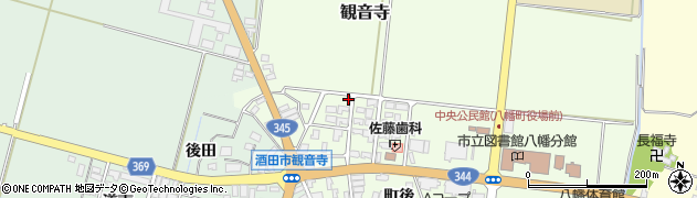 山形県酒田市観音寺前田17-8周辺の地図