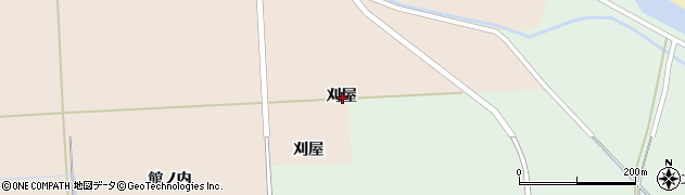 山形県酒田市刈屋刈屋周辺の地図