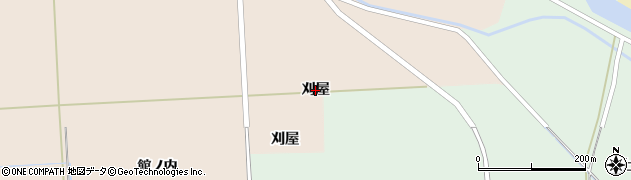 山形県酒田市刈屋（刈屋）周辺の地図