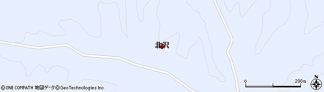 岩手県平泉町（西磐井郡）平泉（北沢）周辺の地図