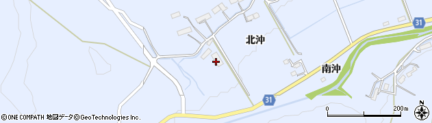 岩手県平泉町（西磐井郡）平泉（北沖）周辺の地図