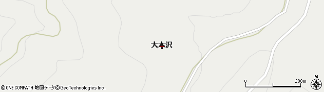 岩手県一関市東山町長坂大木沢周辺の地図