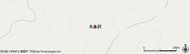 岩手県一関市東山町長坂（大木沢）周辺の地図