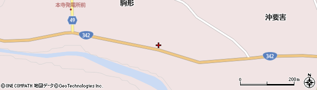 岩手県一関市厳美町駒形141周辺の地図