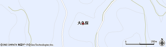 岩手県一関市東山町松川大久保周辺の地図