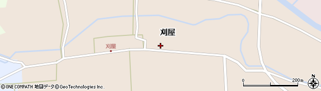 山形県酒田市刈屋東村44周辺の地図