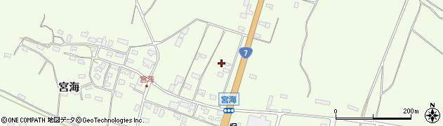 山形県酒田市宮海村東36周辺の地図